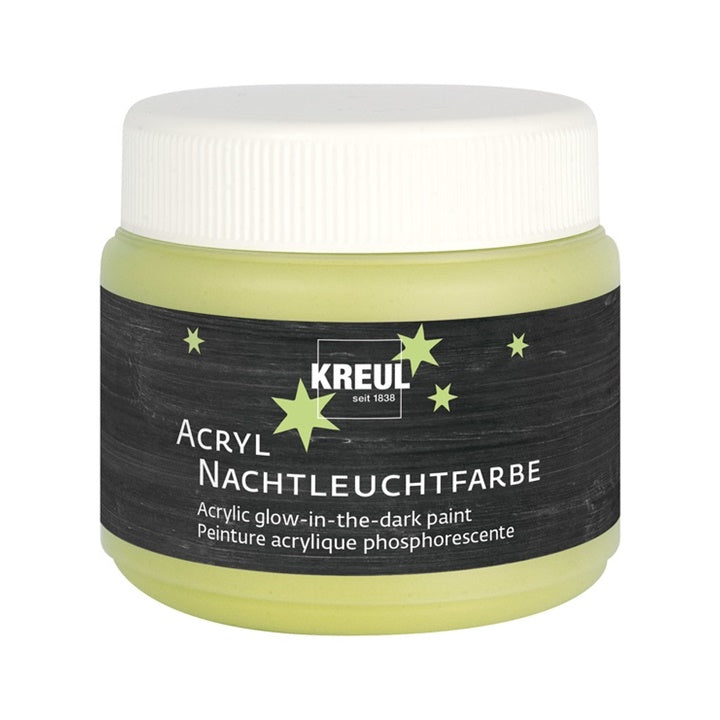 Акрилна боја KREUL светлечка во темно 150 ml