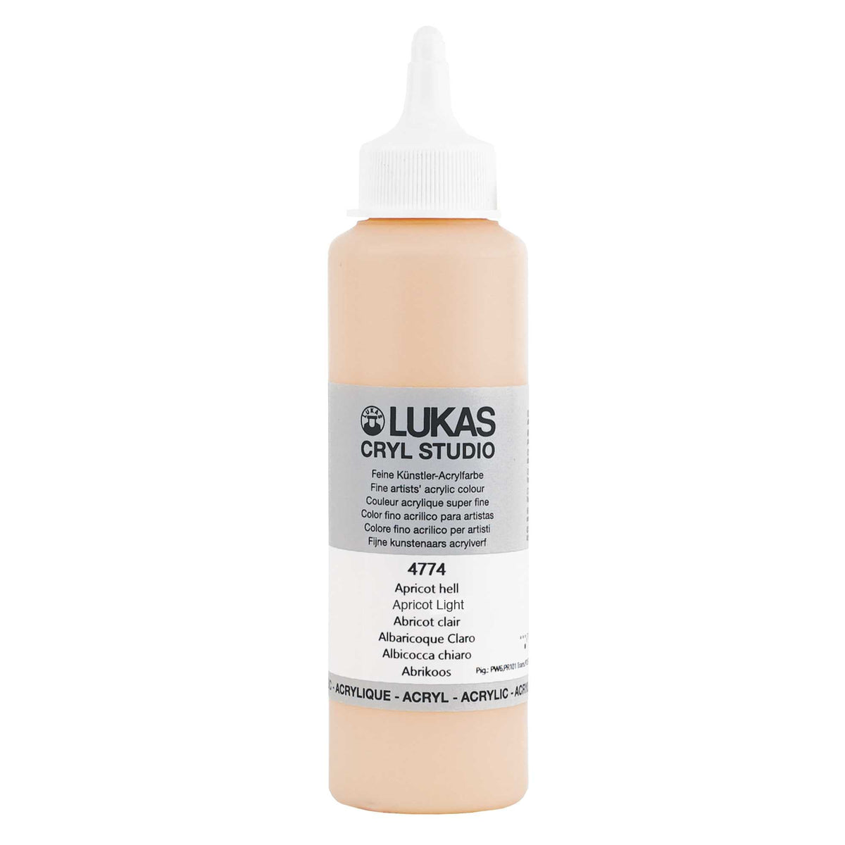 Акрилна боја LUKAS Cryl Studio 250 ml | разни бои – Светла кајсија