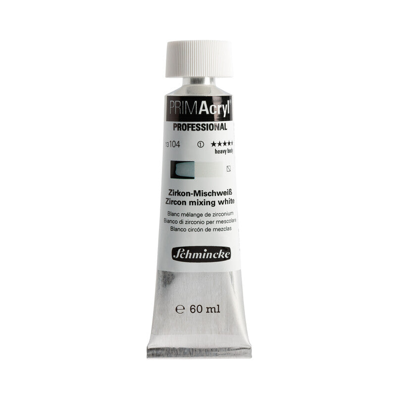 Акрилна боја Schmincke PRIMAcryl Professional 60 ml – 104 Цирконска бела за мешање