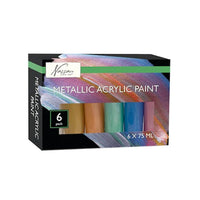 Акрилни бои сет Nassau 6x75ml METALLIC