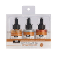 Акрилно мастило Royal & Langnickel металик бои 3 x 30 ml - 1