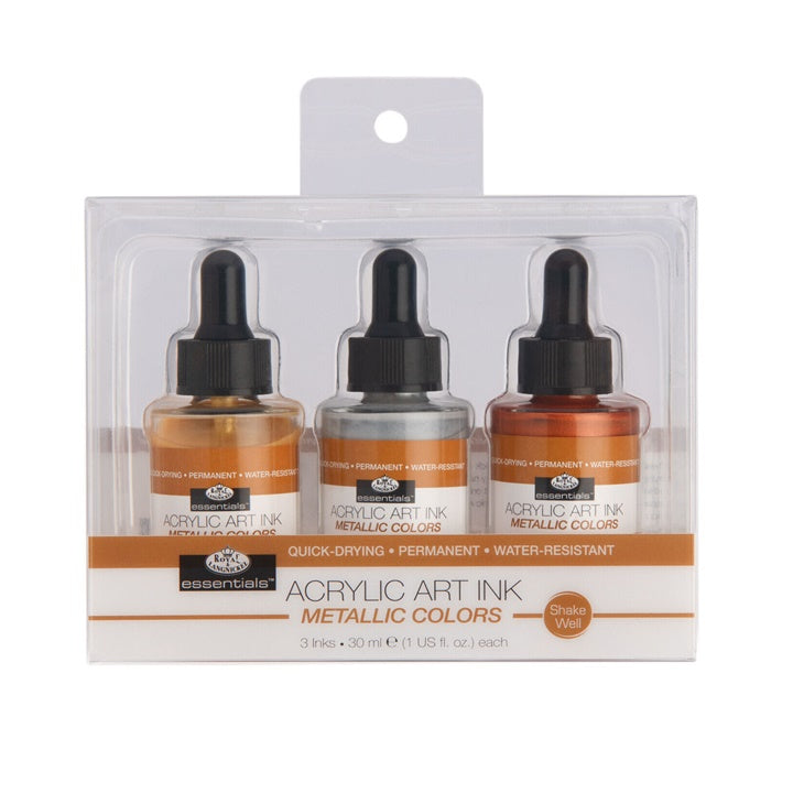 Акрилно мастило Royal & Langnickel металик бои 3 x 30 ml - 1