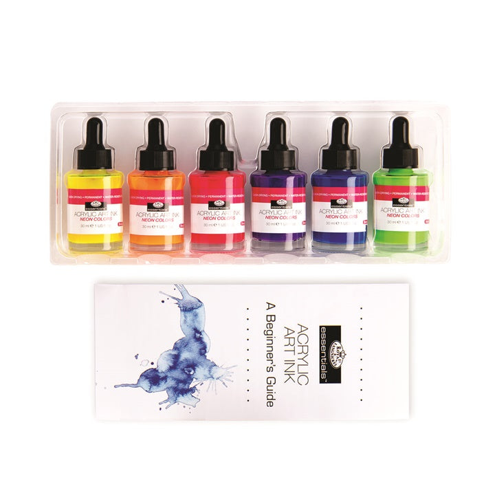 Акрилно мастило Royal & Langnickel неон бои 6 x 30 ml - 4