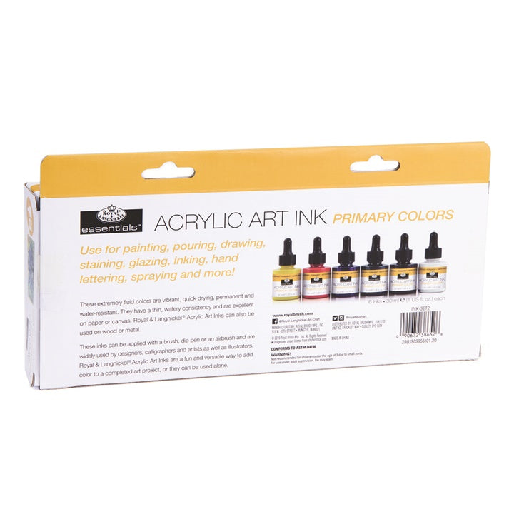 Акрилно мастило Royal & Langnickel основни бои 6 x 30 ml - 5