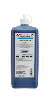 Акрилно мастило Schmincke AERO COLOR Professional 1 l – 405 Примарна сина цијан