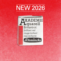 Акварел боја Schmincke AKADEMIE 1/2 коцка - Golden pink – 337 Брилијантно црвена