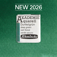 Акварел боја Schmincke AKADEMIE 1/2 коцка - Golden pink – 556 Темно зелена