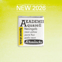 Акварел боја Schmincke AKADEMIE 1/2 коцка - Golden pink – 950 Неон жолта