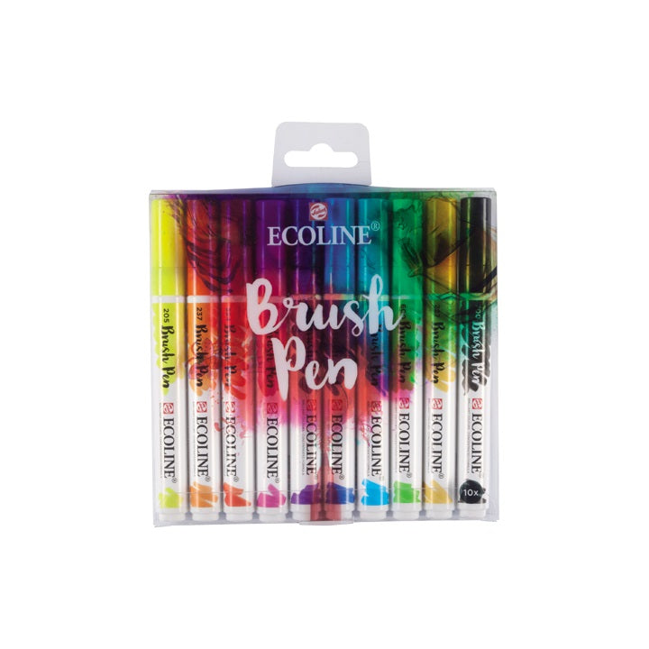 Акварел маркери Ecoline Brush Pen - 10 делен сет