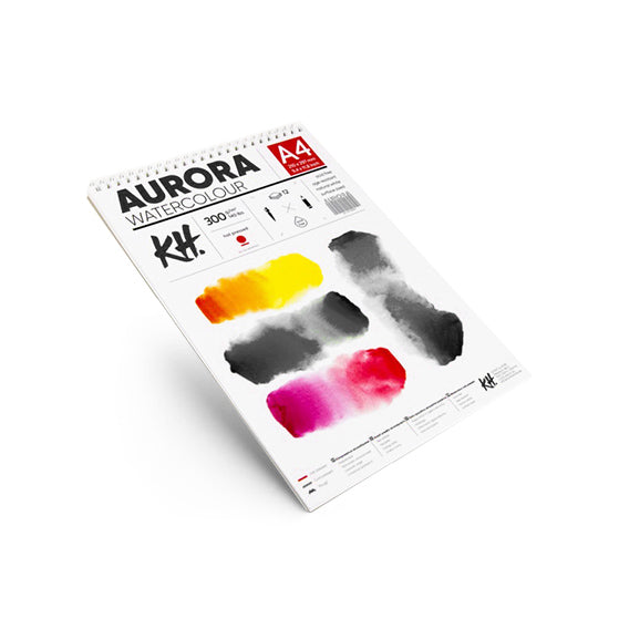 Акварелен блок AURORA hot press со спирала - 12 листови - 2