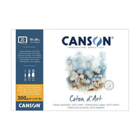 Акварелен блок CANSON Coton d'Art CP 300 g/m² 18 x 26 cm - 20 листови