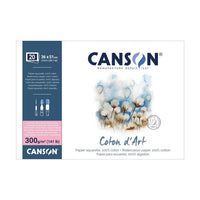 Акварелен блок CANSON Coton d'Art HP 300 g/m² 36 x 51 cm - 20 листови