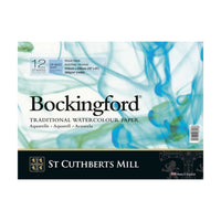 Акварелен блок CANSON St Cuthberts Bockingford 300 g/m² 12 листови спирала 18 – 41 cm