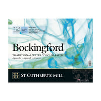 Акварелен блок CANSON St Cuthberts Bockingford 300 g/m² 12 листови спирала 18 – 41 cm