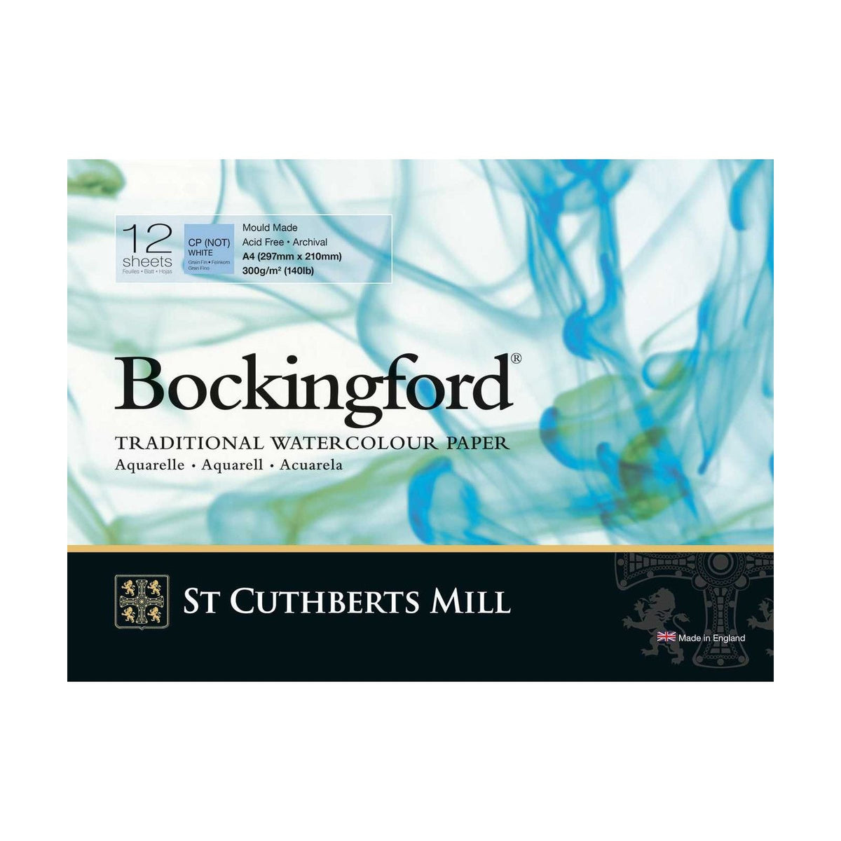 Акварелен блок CANSON St Cuthberts Bockingford CP бел 300 g/m² - 12 листа