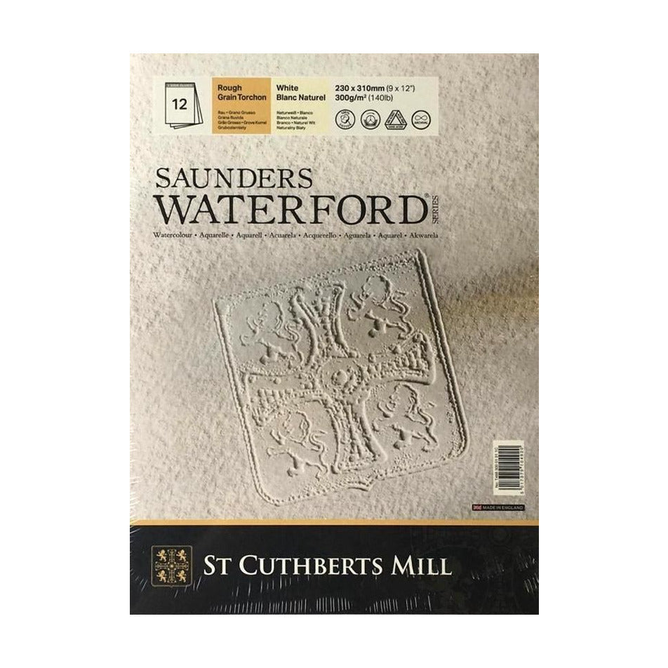 Акварелен блок CANSON St Cuthberts Saunders Rough 300 g/m² бел 12 листови – 23 x 31 cm