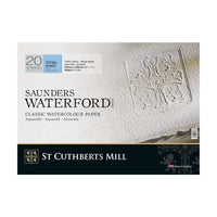 Акварелен блок CANSON St Cuthberts Saunders Waterford CP бел 300 g/m² 20 листови – 26 – 51 cm