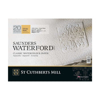 Акварелен блок CANSON St Cuthberts Saunders Waterford Rough 300 g/m² 26 × 51 cm – 20 листови