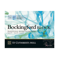 Акварелен блок St Cuthberts Mill Bockingford CP бел 300 g/m² 12 листови - 31 – 41 cm