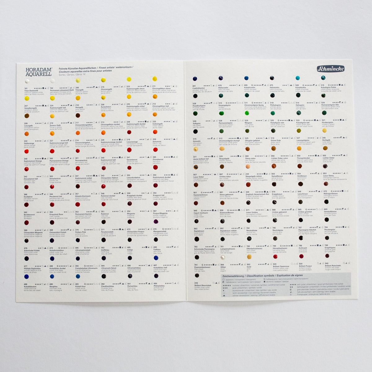 Акварелен мострен картон Schmincke HORADAM Aquarell Dot Card – 140 бои