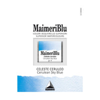 Акварелна боја Maimeri Blu – пола коцка 1,5 ml – Церулеум небесно сина