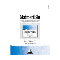 Акварелна боја Maimeri Blu – пола коцка 1,5 ml – Церулеум сина