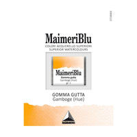 Акварелна боја Maimeri Blu – пола коцка 1,5 ml – Гамбоџ нијанса