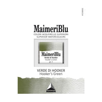 Акварелна боја Maimeri Blu – пола коцка 1,5 ml – Хукерова зелена