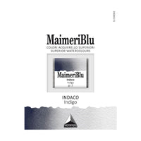 Акварелна боја Maimeri Blu – пола коцка 1,5 ml – Индиго