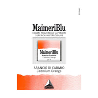 Акварелна боја Maimeri Blu – пола коцка 1,5 ml – Кадмиум портокалова