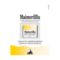 Акварелна боја Maimeri Blu – пола коцка 1,5 ml – Кадмиум жолта средна