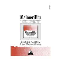 Акварелна боја Maimeri Blu – пола коцка 1,5 ml – Кафеав мадер ализарин