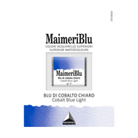 Акварелна боја Maimeri Blu – пола коцка 1,5 ml – Кобалт сина светла