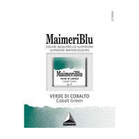Акварелна боја Maimeri Blu – пола коцка 1,5 ml – Кобалт зелена