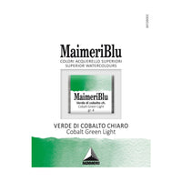 Акварелна боја Maimeri Blu – пола коцка 1,5 ml – Кобалт зелена светла