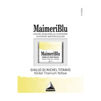 Акварелна боја Maimeri Blu – пола коцка 1,5 ml – Никел титаниум жолта
