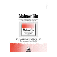 Акварелна боја Maimeri Blu – пола коцка 1,5 ml – Перманент црвена светла