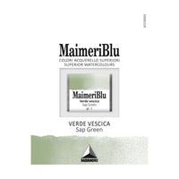 Акварелна боја Maimeri Blu – пола коцка 1,5 ml – Сочно зелена