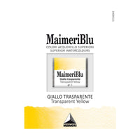 Акварелна боја Maimeri Blu – пола коцка 1,5 ml – Транспарентна жолта
