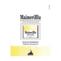 Акварелна боја Maimeri Blu – пола коцка 1,5 ml – Ванадиум жолта