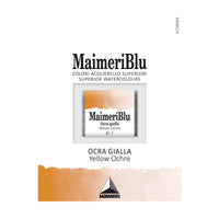 Акварелна боја Maimeri Blu – пола коцка 1,5 ml – Жолт окер