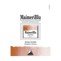 Акварелна боја Maimeri Blu – пола коцка 1,5 ml – Златен окер