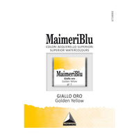 Акварелна боја Maimeri Blu – пола коцка 1,5 ml – Златно жолта