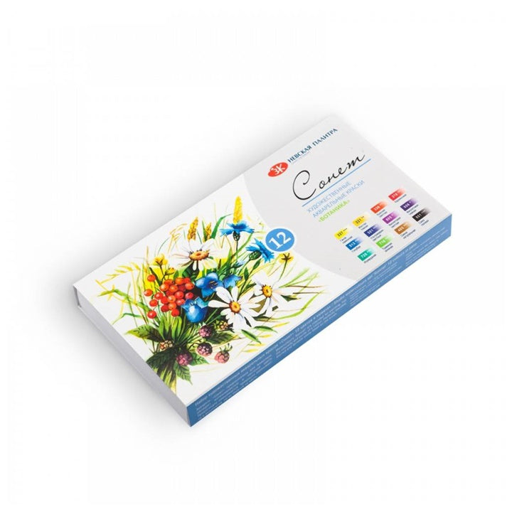Акварелни бои Sonnet Botanica Nevskaya Palitra 12 парчиња