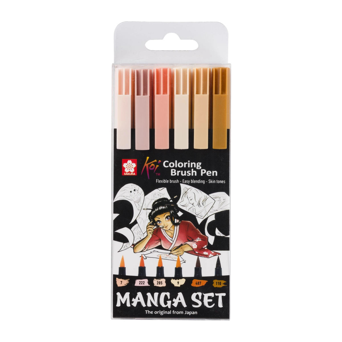 Акварелни четка-маркери SAKURA Koi Coloring Brush Manga