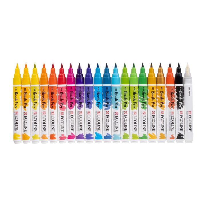Акварелни пенкала Ecoline Brush Pen - 2