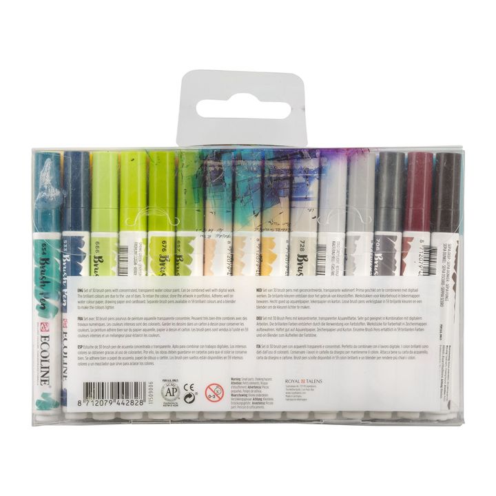 Акварелни пенкала Ecoline Brush Pen Additional - 2