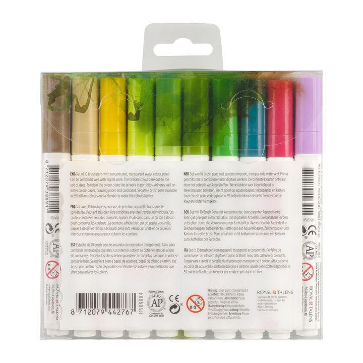 Акварелни пенкала Ecoline Brush Pen Botanic - 2