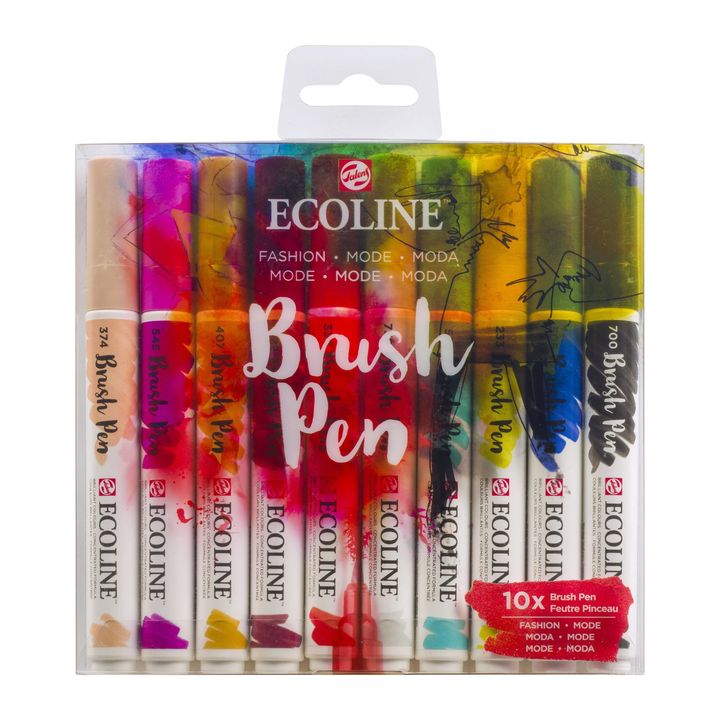 Акварелни пенкала Ecoline Brush Pen Fashion - 1