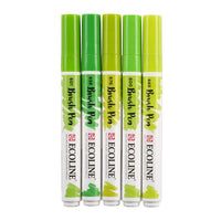 Акварелни пенкала Ecoline Brush Pen Green - 5